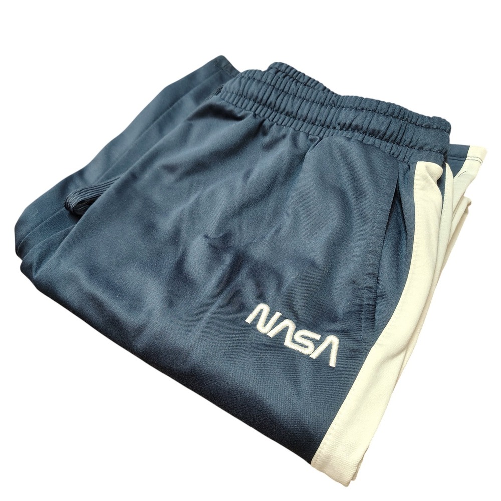 Mighty Fine NASA Youth Pants Large Blue Athletic Training Sports Track